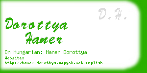 dorottya haner business card